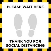 Social Distancing Floor Sticker 2